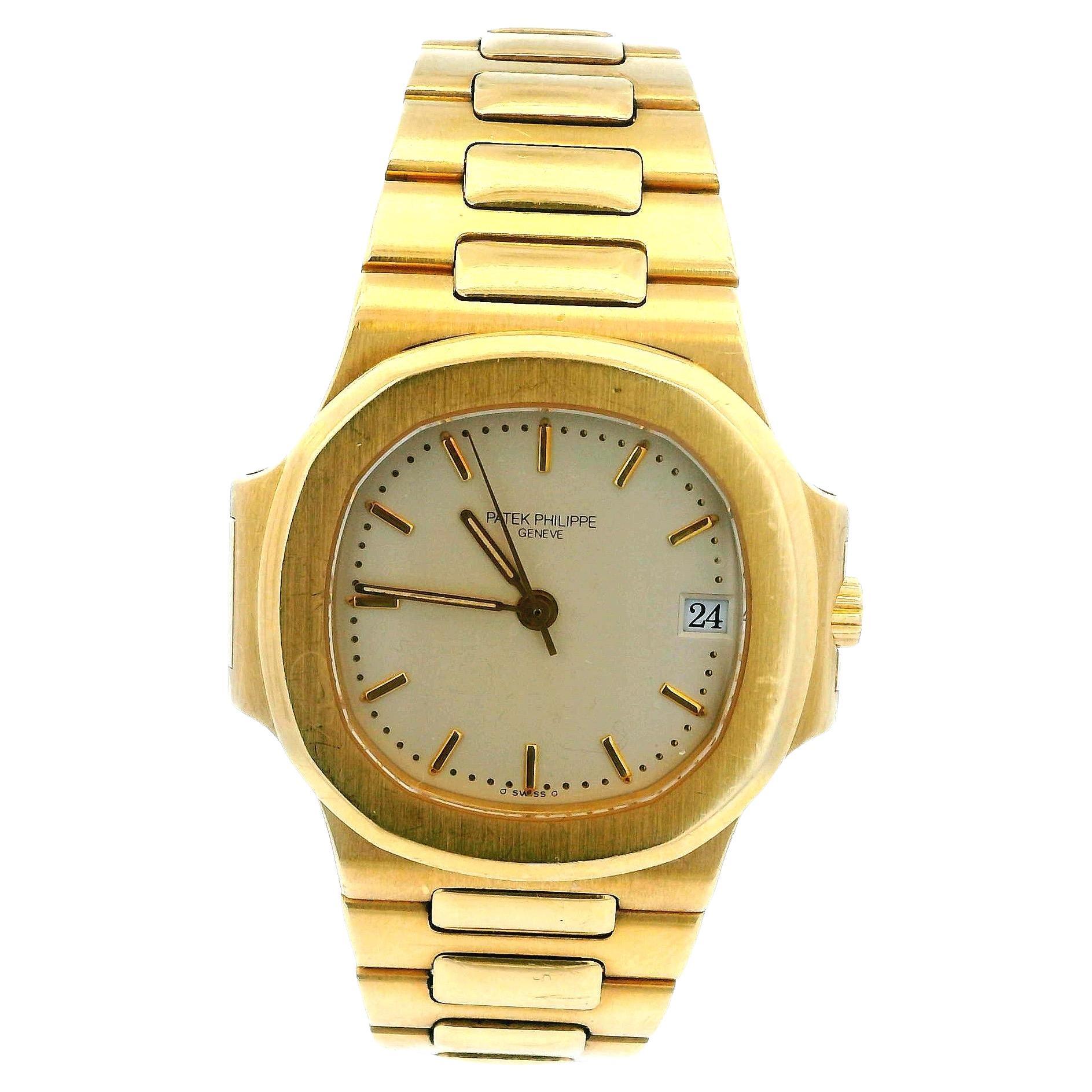 Patek Philippe Nautilus 3800/1J Or Jaune 18K Boîte et papiers en vente