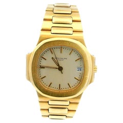 Vintage Patek Philippe Nautilus 3800/1J 18K Yellow Gold Box & Papers