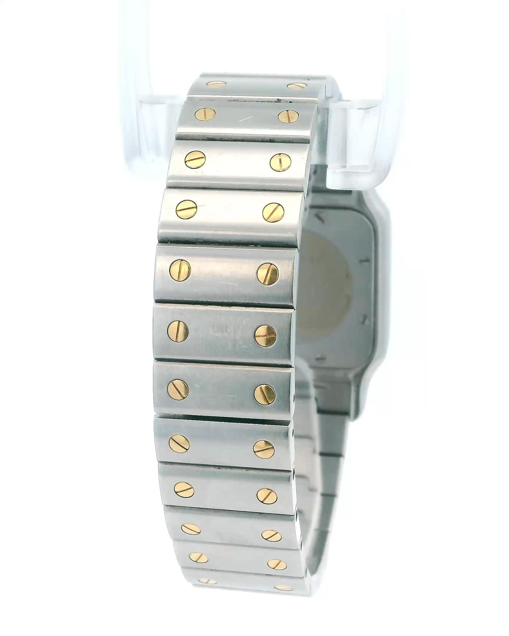 Cartier Santos de Cartier Galbée W20011C4 Zweifarbig Unpoliert im Angebot 4