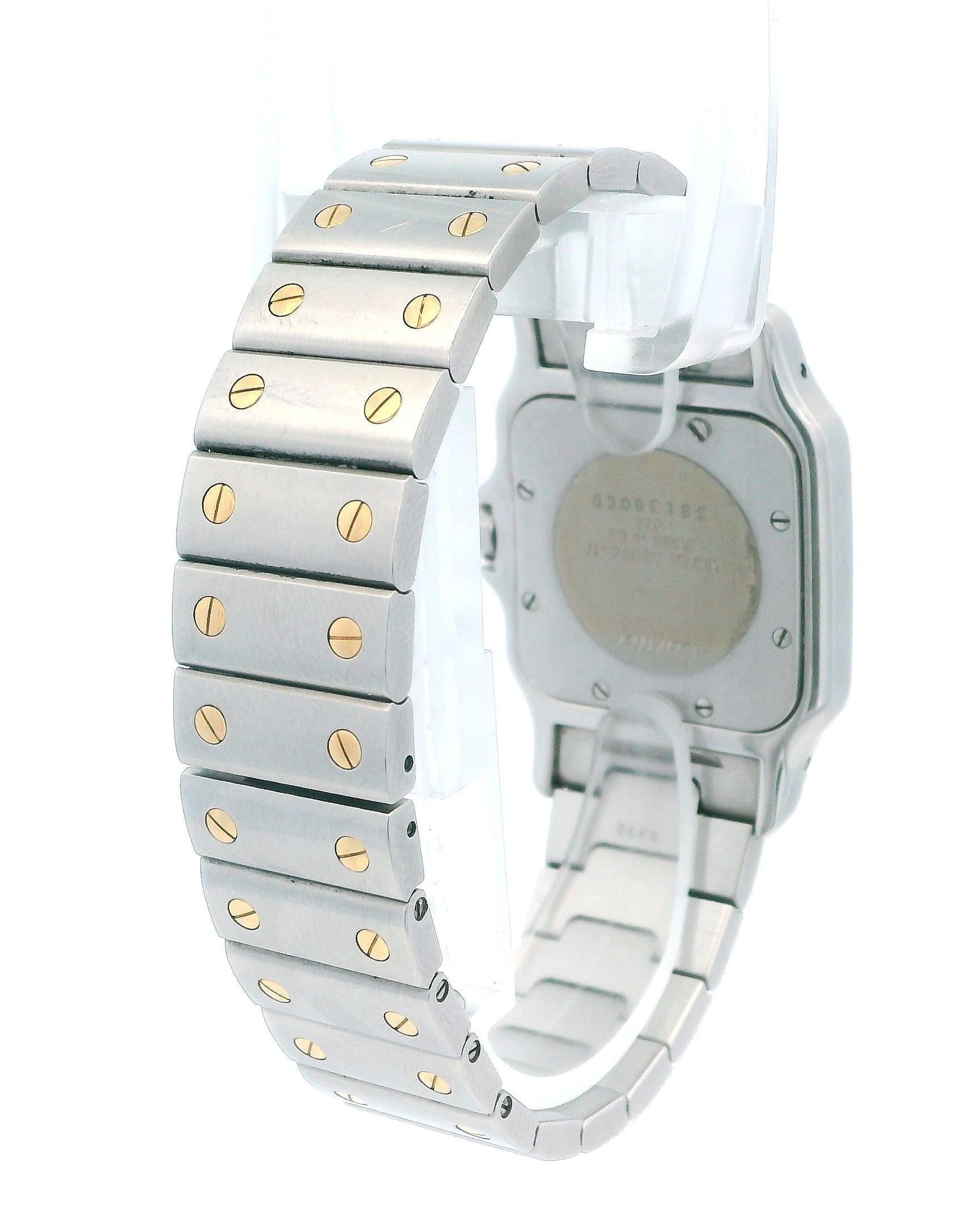 Cartier Santos de Cartier Galbée W20011C4 Zweifarbig Unpoliert im Angebot 2