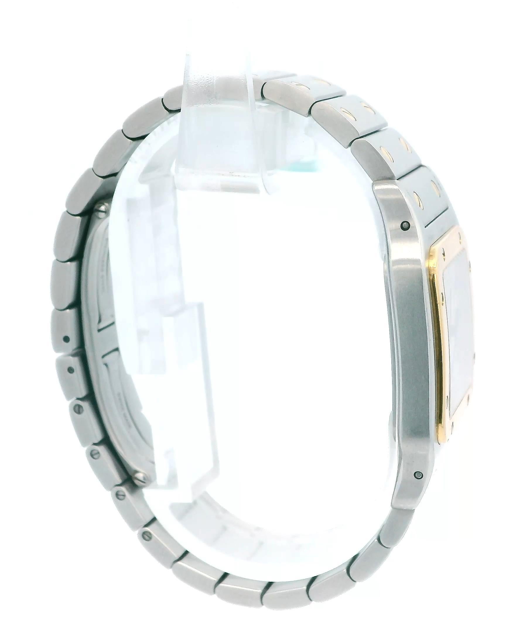 Cartier Santos de Cartier Galbée W20011C4 Zweifarbig Unpoliert im Angebot 1