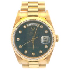 Rolex Day Date 18238 18K Yellow Gold Aventurine "pinball" Dial Watch