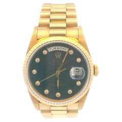 Rolex Day Date 18238 18K Yellow Gold Aventurine "pinball" Dial Watch