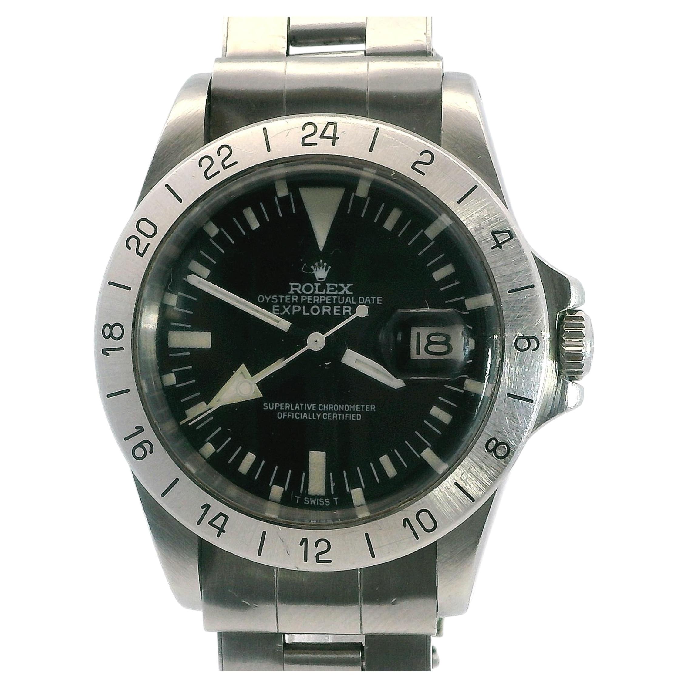 Rolex Explorer II 1655 'Albino Freccione' Vintage Steel Mens Watch W/Papers