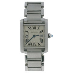 Orologio da donna Cartier Tank Française W51008Q3, modello piccolo in acciaio, al quarzo