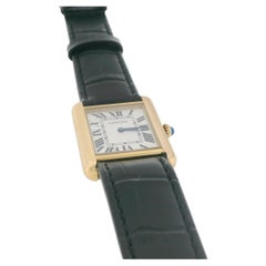Cartier Tank Solo W1018755 18k Yellow Gold Ladies Watch W/Papers 2012