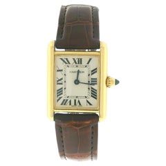 Cartier Tank Louis W1529856 18K Yellow Gold W/Receipt & Papers 2013