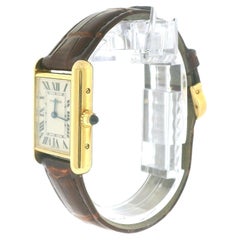 Cartier Tank Louis W1529856 18K Yellow Gold W/Receipt & Papers 2013