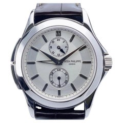 Patek Philippe Calatrava Travel Time 5134P Platinum Watch W/Archives