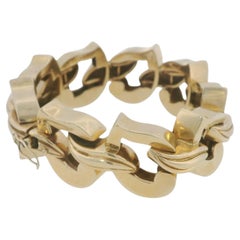 Pulsera Retro de Tiffany & Co con eslabones entrelazados de oro de 14K