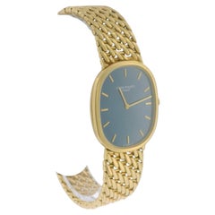 Patek Philippe 3848/17 Golden Ellipse 18k Yellow Gold Blue Dial Watch