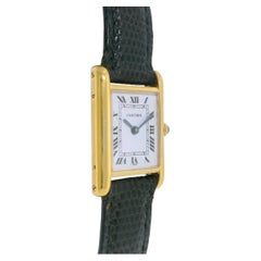 Cartier Tank Louis 78087 Manual 18K Yellow Gold Vintage Watch
