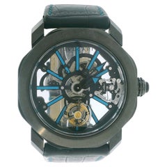 BULGARI OCTO BG044TTBSK TOURBILLON SAPPHIRE W/Service Document