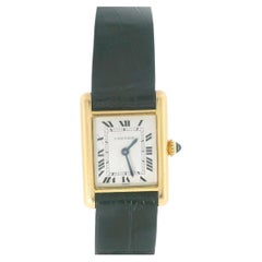 Reloj Cartier Tank Paris 78087 de oro amarillo de 18 quilates con cuerda manual