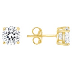 Anna's Round Cut Diamond Earrings