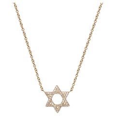 Featuring Diamond 14K Star of David Pendant Necklace