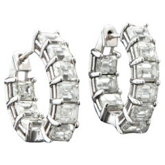 Baguette Diamant Inside Out 14K Gelbgold Ohrringe