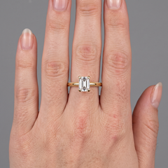 Millgrain 18K Yellow Gold Solitaire Engagement Ring