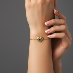 Infinite Dawn 14K (or 18k upon request) Yellow Gold Bangle Charm Bracelet