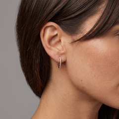 Euphoric Diamond 14K (or 18k upon request) Yellow Gold Huggies Earrings