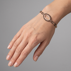 Morning Star 14K (or 18k upon request) Yellow Gold Diamond Link Bracelet