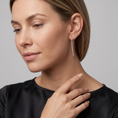 Diamond Eve 14K (or 18k upon request) Yellow Gold Hoops Earrings