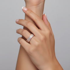 Diamond Infinity Light 14K (or 18k upon request) Yellow Gold Eternity Ring