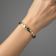 Bracciale Echo Diamond in oro giallo 14K (o 18k su richiesta)