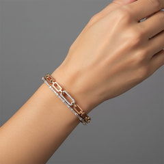 Timeless Diamond Pulsera Encantada de Oro Amarillo de 14K (o 18k bajo pedido)