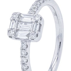 14K WG .51 CT Diamond EFFY Ring
