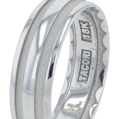 18K WG Tacori 7MM Gents Band