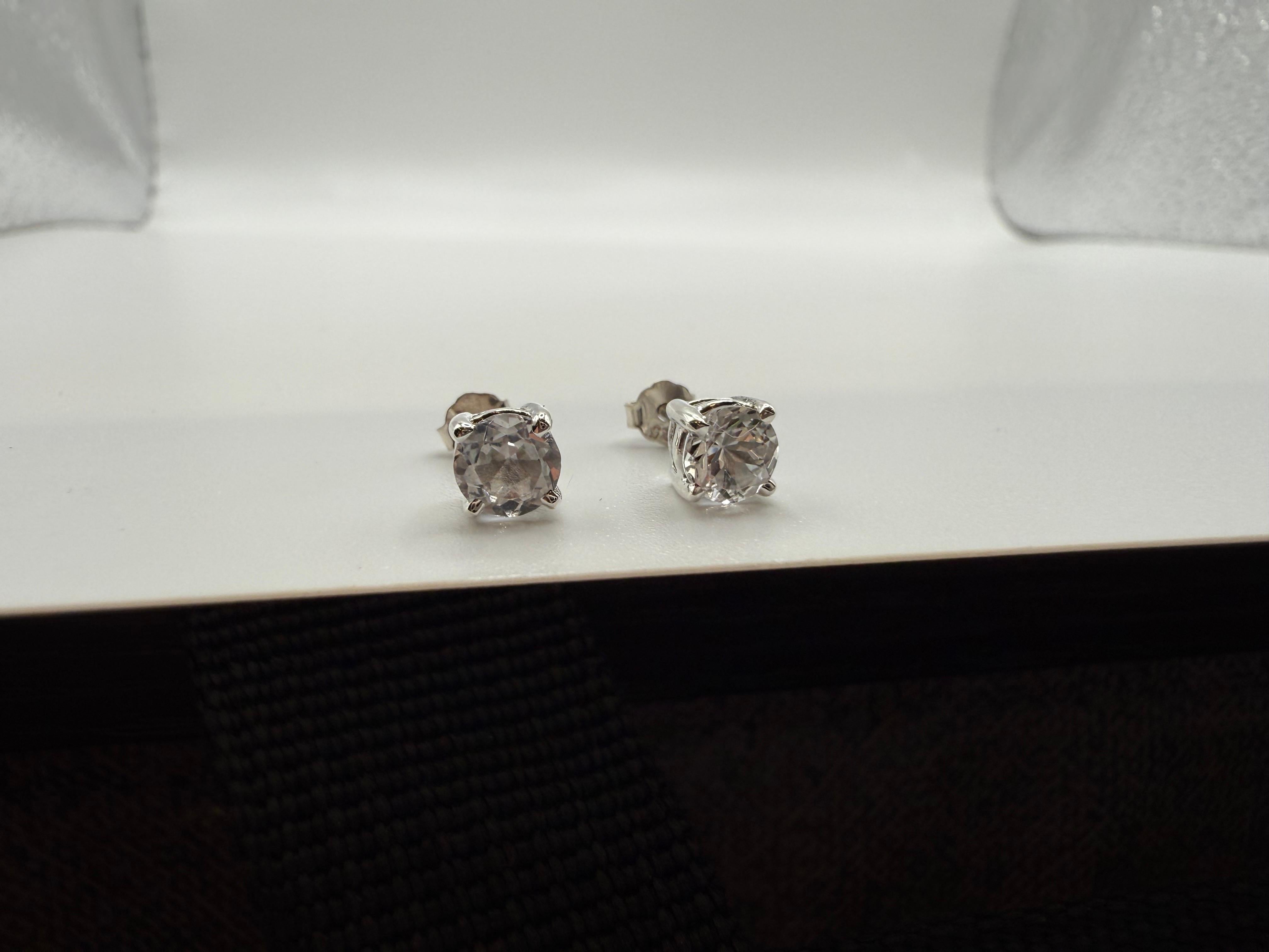 Boucles d'oreilles Topaze en argent 925 Neuf - En vente à Boca Raton, FL