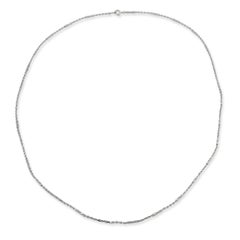 Vintage 900 Platinum Cable and S Link 27" Chain Necklace