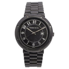 Tiffany & Co. Black PVD-Coated Stainless Steel Date Quartz Watch