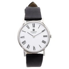 Vintage Universal Genève White Roman Numeral Dial Men’s Watch