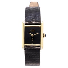 Vintage Must de Cartier Tank Vermeil Hand Wind Women's Watch