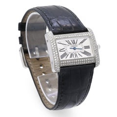 Cartier Tank Divan Stainless Steel and Diamond Quartz Watch Ref. 2599
