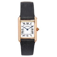 Cartier Tank Louis 18k Yellow Gold White Dial Women's Watch