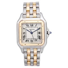 Vintage Cartier Panthere Two Tone 27mm Womens Watch Ref. 1100