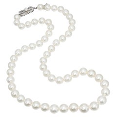 Mikimoto 18K White Gold Akoya Pearl Necklace