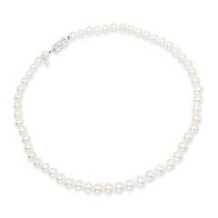 Mikimoto 18K White Gold Akoya Pearl Necklace
