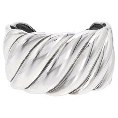 David Yurman Sculpted Cable Cuff Bracelet in Sterling Silver