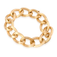 Vintage-Armband von Merrin aus 18-karätigem Gelbgold mit „Rigato“-Oberfläche