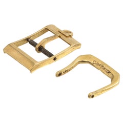 Lot of 2 Vintage Omega 14k Yellow Gold 15mm Watch Buckles