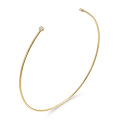 Tiffany & Co. 18k Yellow Gold Elsa Peretti Diamond Wire Cuff Bracelet
