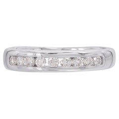 Platinum Channel Set Diamond Ring