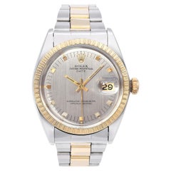 Rolex Oyster Perpetual Date Two-Tone Stainless Automatic Men's Watch Ref 1505