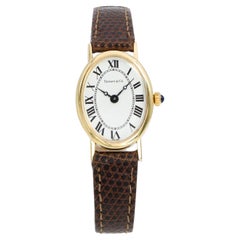 Vintage Tiffany & Co. 14k Yellow Gold Hand-Wind Oval Watch