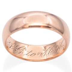 Antique 17K Rose Gold Cigar Band