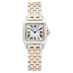 Montre Cartier « Santos Demoiselle » bicolore en or 18 carats et acier inoxydable, 20 mm, à quartz, réf. 2698